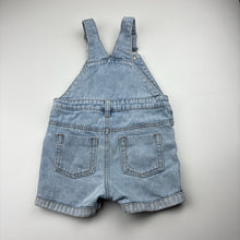 Load image into Gallery viewer, Unisex Baby Berry, blue denim overalls / shortalls, FUC, size 2,  