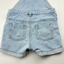 Load image into Gallery viewer, Unisex Baby Berry, blue denim overalls / shortalls, FUC, size 2,  