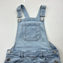 Load image into Gallery viewer, Girls Target, knit stretch denim overalls / shortalls, FUC, size 8,  