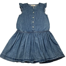 Load image into Gallery viewer, Girls GALERIES LAFAYETTE, blue denim casual dress, FUC, size 6, L: 60cm