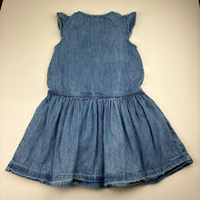 Load image into Gallery viewer, Girls GALERIES LAFAYETTE, blue denim casual dress, FUC, size 6, L: 60cm