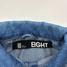 Load image into Gallery viewer, Girls Cotton On, blue stretch denim jacket, poppers, FUC, size 8,  