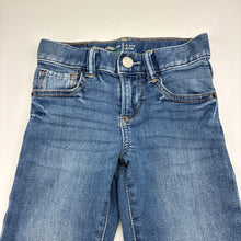 Load image into Gallery viewer, Boys GAP, soft feel knit denim jeans, adjustable, Inside leg: 36cm, GUC, size 3,  