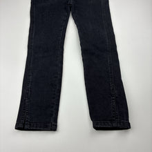 Load image into Gallery viewer, Girls Witchery, black stretch denim jeans, adjustable, Inside leg: 45cm, GUC, size 7,  