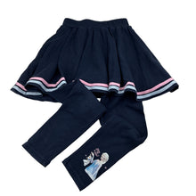 Load image into Gallery viewer, Girls DIsney, Frozen all-in-one leggings / skirt, elasticated, FUC, size 7-8,  