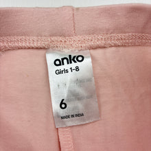 Load image into Gallery viewer, Girls Anko, pink stretchy leggings, Inside leg: 42cm, EUC, size 6,  