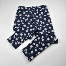 Load image into Gallery viewer, Girls Target, thick floral stretchy leggings, Inside leg: 43cm, GUC, size 7,  