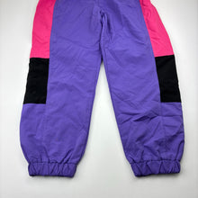 Load image into Gallery viewer, Girls lined, lightweight track pants, elasticated, Inside leg: 51cm, EUC, size 10,  