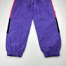 Load image into Gallery viewer, Girls lined, lightweight track pants, elasticated, Inside leg: 51cm, EUC, size 10,  