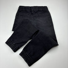 Load image into Gallery viewer, Boys Anko, knit stretch denim pants, elasticated, Inside leg: 43cm, GUC, size 5,  