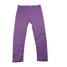 Load image into Gallery viewer, Girls Cotton On, purple ribbed leggings, FUC, size 3-4,  