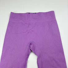 Load image into Gallery viewer, Girls Cotton On, purple ribbed leggings, FUC, size 3-4,  