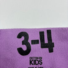 Load image into Gallery viewer, Girls Cotton On, purple ribbed leggings, FUC, size 3-4,  