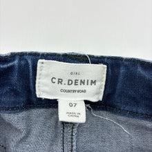 Load image into Gallery viewer, Unisex Country Road, lightweight stretch denim jeans, adjustable, Inside leg: 54.5cm, FUC, size 7,  