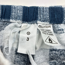 Load image into Gallery viewer, Boys Target, checked flannel cotton pyjama pants, GUC, size 3,  