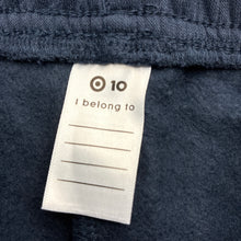 Load image into Gallery viewer, Unisex Target, navy fleece lined track pants, elasticated, Inside leg: 66cm, EUC, size 10,  