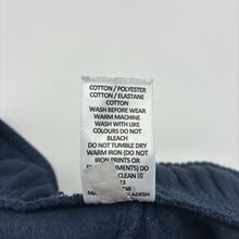 Load image into Gallery viewer, Unisex Target, navy fleece lined track pants, elasticated, Inside leg: 66cm, EUC, size 10,  