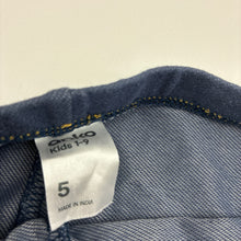 Load image into Gallery viewer, Girls Anko, stretchy denim legggings, Inside leg: 36cm, GUC, size 5,  