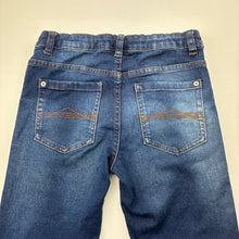 Load image into Gallery viewer, Boys Next, blue stretch denim jeans, adjustable, Inside leg: 54cm, GUC, size 9,  