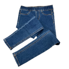 Load image into Gallery viewer, Girls Target, blue stretch denim leggings / jeggings, Inside leg: 53cm, EUC, size 7,  