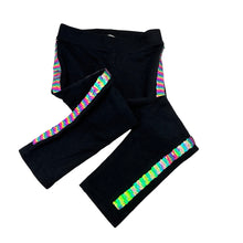 Load image into Gallery viewer, Girls H&amp;M, fleece lined flip sequin leggings / pants, elasticated, Inside leg: 39cm, EUC, size 4,  