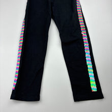Load image into Gallery viewer, Girls H&amp;M, fleece lined flip sequin leggings / pants, elasticated, Inside leg: 39cm, EUC, size 4,  