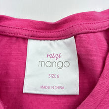 Load image into Gallery viewer, Girls Mango, cotton tee / top, flower, GUC, size 6,  