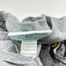 Load image into Gallery viewer, Unisex TARONGA, grey marle tee / top, tiger, FUC, size 4,  