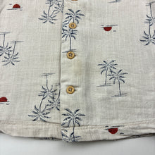 Load image into Gallery viewer, Boys KID, viscose / flax short sleeve shirt, light mark lower front, FUC, size 2,  