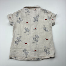 Load image into Gallery viewer, Boys KID, viscose / flax short sleeve shirt, light mark lower front, FUC, size 2,  