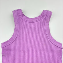 Load image into Gallery viewer, Girls Cotton On, purple ribbed sleeveless top, FUC, size 5,  