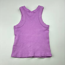 Load image into Gallery viewer, Girls Cotton On, purple ribbed sleeveless top, FUC, size 5,  