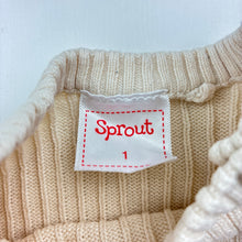 Load image into Gallery viewer, Boys Sprout, knitted cotton sweater / jumper, giraffe, EUC, size 1,  