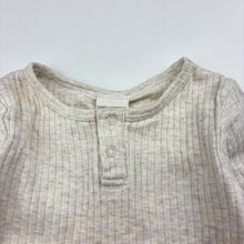 Load image into Gallery viewer, Unisex Baby Berry, ribbed organic cotton bodysuit / romper, GUC, size 00,  