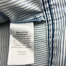Load image into Gallery viewer, Girls TUCKER + TATE, striped stretch denim jacket, FUC, size 5,  