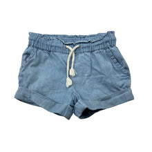 Load image into Gallery viewer, Girls Anko, chambray cotton shorts, elasticated, FUC, size 1,  