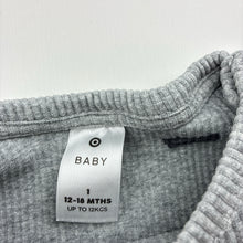 Load image into Gallery viewer, Boys Target, grey ribbed long sleeve top, FUC, size 1,  