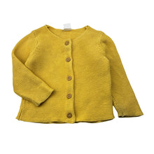 Load image into Gallery viewer, Girls H&amp;M, knitted cotton cardigan, marks on cuffs, FUC, size 0,  