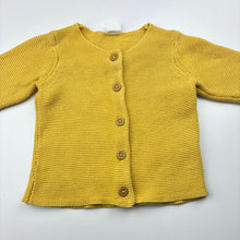Load image into Gallery viewer, Girls H&amp;M, knitted cotton cardigan, marks on cuffs, FUC, size 0,  