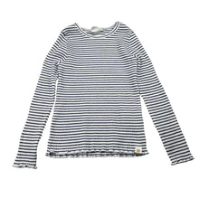 Load image into Gallery viewer, Girls Cotton On, navy stripe ribbed long sleeve top, GUC, size 5,  