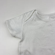 Load image into Gallery viewer, Unisex F&amp;F, white cotton bodysuit / romper, GUC, size 3,  