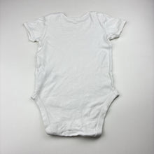 Load image into Gallery viewer, Unisex F&amp;F, white cotton bodysuit / romper, GUC, size 3,  