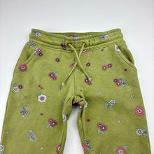 Load image into Gallery viewer, Girls Target, fleece lined floral track pants, Inside leg: 32cm, FUC, size 2,  