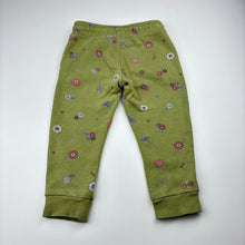 Load image into Gallery viewer, Girls Target, fleece lined floral track pants, Inside leg: 32cm, FUC, size 2,  