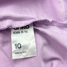 Load image into Gallery viewer, Girls Anko, purple cotton tee / top, EUC, size 10,  