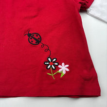 Load image into Gallery viewer, Girls Ollie's Place, embroidered cotton long sleeve top, marks on cuffs, FUC, size 0,  
