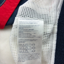 Load image into Gallery viewer, Boys Tommy Hilfiger, lightweight zip up jacket, foldaway hood, light mark left sleeve, FUC, size 3,  