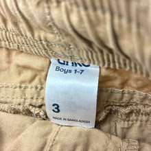Load image into Gallery viewer, Boys Anko, cotton casual pants, elasticated, Inside leg: 34.5cm, GUC, size 3,  