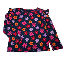 Load image into Gallery viewer, Girls Anko, ribbed floral cotton long sleeve top, GUC, size 6,  