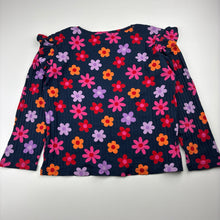Load image into Gallery viewer, Girls Anko, ribbed floral cotton long sleeve top, GUC, size 6,  